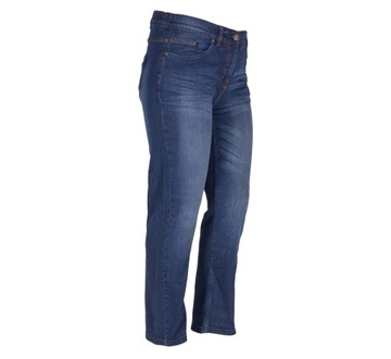 spodnie jeans damskie PLUS SIZE prosta nogawka 48