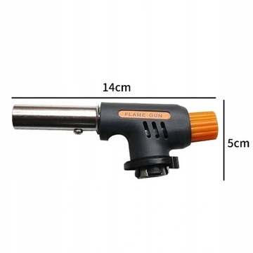 ГАЗОВАЯ ГОРЕЛКА С АВТОЗАЖИГАНИЕМ ЛУЛАМПА ДЛЯ ГАЗОВЫХ КАРТРИДЖЕЙ ОРАНЖЕВЫЙ + 4 газа