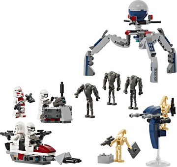 LEGO Star Wars 75372 Боевой набор клонов и боевых дроидов в подарок