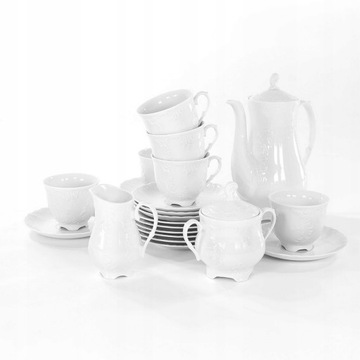 0001 ЧАЙНИК 550 Белый РОКОКО МЕЛЕВСКИЙ ФАРФОР