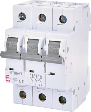 Wyłącznik nadprądowy 50A C 3P ETI 002145521