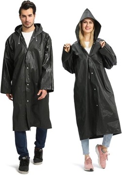 Poncho Płaszcz Przeciwdeszczowy czarny szt. 1 uniwersalne