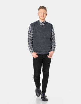 Sweter bez Rękawów Kamizelka Pulower 2989-02 r 4XL