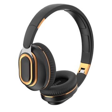 Gamingowy zestaw słuchawkowy nauszny, stereo HiFi Bluetooth V5.0, lekki, czarny