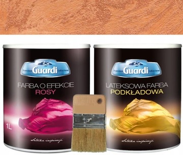 Farba o efekcie rosy 1L farby+1L podkład KPL.