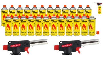 PALNIK GAZOWY NA GAZ FLAME M-961C x2 + 24 KARTUSZY