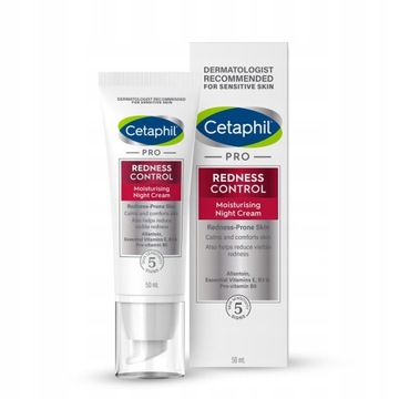 Cetaphil Pro Redness Control Krem nawilżający na noc 50 ml LEKKO USZKODZONE