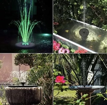 СОЛНЕЧНЫЙ САДОВЫЙ ФОНТАН СВЕТОДИОДНЫЙ ПЛАВАЮЩИЙ ВОДЯНОЙ НАСОС для пруда RGB