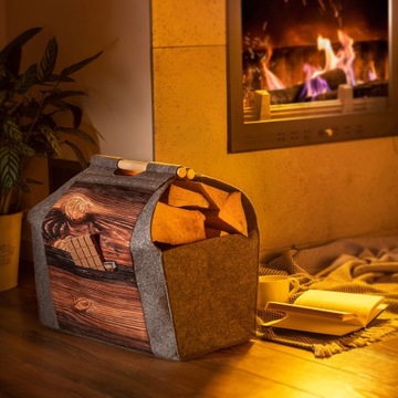 СУМКА-КОРЗИНА ДЛЯ ПОДСТАВКИ ДЛЯ ДРОВЯНОЙ ПЕЧИ