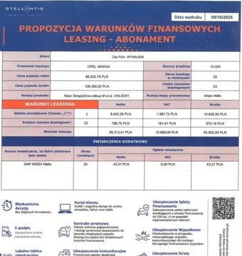 Opel Mokka II SUV 1.2 Turbo 130KM 2025 Opel Mokka Edition automat 130KM gwarancja 8 lat, kredyt 0 1.2 Benzyna, zdjęcie 13