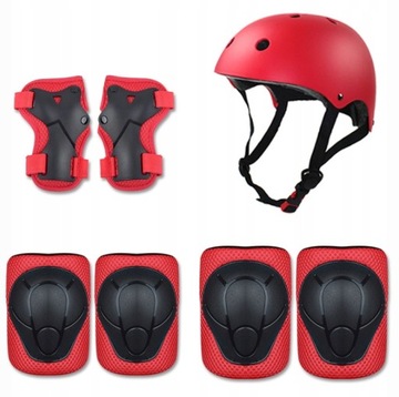 KASK ROWEROWY ZESTAW OCHRANIACZY NA DESKOROLKĘ