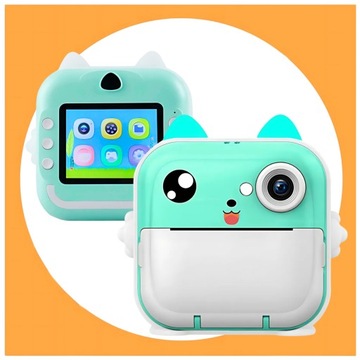 МИНИ-ТЕРМОПРИНТЕР DRUKUŚ МГНОВЕННОГО ИЗОБРАЖЕНИЯ ДЛЯ ДЕТЕЙ + 9 РОЛИКОВ