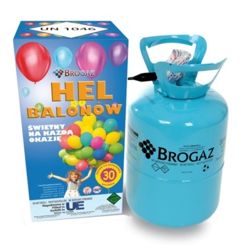Butla z Helem jednorazowa do 30 balonów 0,25m3