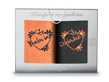 Komplet ręczników na Dzień Babci i Dziadka