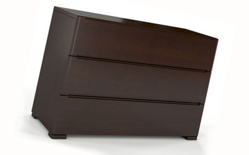 KOMODA DREWNIANA PALISANDER Z SZUFLADAMI = SOSNOWA