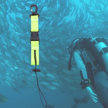 Зажим для ремешка для подводного плавания Катушка для камеры для дайвинга, желтая