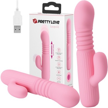 MAŁY WIBRATOR KRÓLIK POSUWISTY PCHAJĄCY 15cm USB