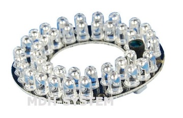 OŚWIETLACZ IR DO 40 m REFLEKTOR PODCZERWIENI 63 mm 42 DIODY