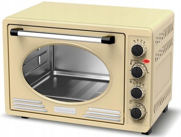 RETRO PIEKARNIK ELEKTRYCZNY TERMOOBIEG+ROŻNO 45L