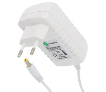 Zasilacz ( ładowarka sieciowa ) 12V / 2A / 24W biały wtyk DC: 2.1 / 5.5