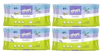 BELLA HAPPY Chusteczki Nawilżane Classic 4x64