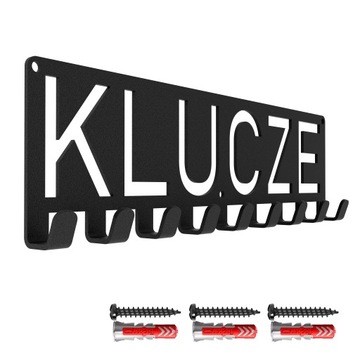 WIESZAK NA KLUCZE UBRANIA ŚCIENNY 9 HAKÓW LOFT