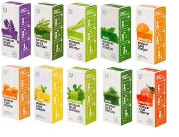 Zestaw naturalnych olejków 100% eterycznych 10x10ML