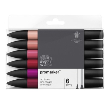 PROMARKER ZESTAW 6 RED TONES Winsor&Newton