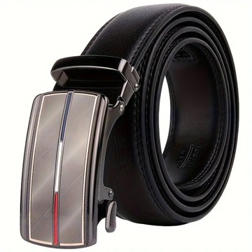 Pasek Skórzany Tommy Hilifiger czarny 118 cm