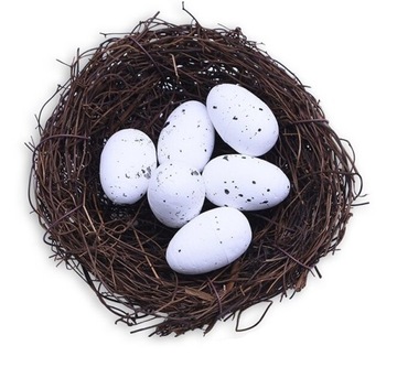 Яйца из пенопласта в крапинку 36 шт EGG 3 см