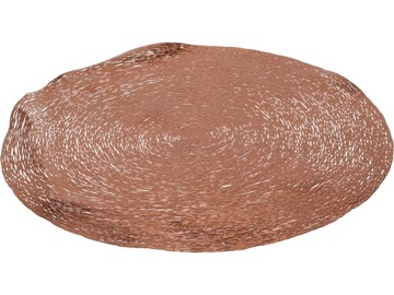 OKRĄGŁA Dekoracyjna mata stołowa 37 cm - MIEDZIANA
