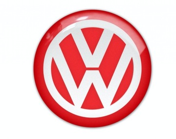 NAKLEJKA NA KLUCZYK I INNE EMBLEMAT VW CZERWONY