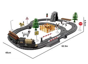 БОЛЬШОЙ ЭЛЕКТРОПОЕЗД XL ФАРМА световой звук