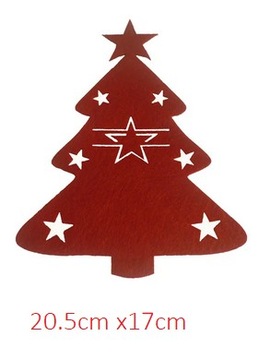 РОЖДЕСТВЕНСКИЙ ФЕРТОВЫЙ ЧЕХОЛ ДЛЯ УКРАШЕНИЯ СТОЛОВЫХ ПРИБОРОВ 12 ШТ.