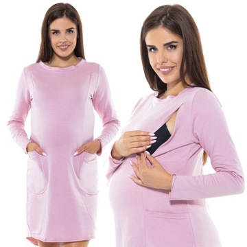 Sukienka ciążowa i do karmienia oversize S/M