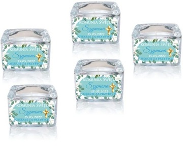 5 шт. Свеча «Спасибо», подсвечник для причастия