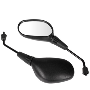 ЗЕРКАЛА СКУТЕР резьба М8 правое ЗД НАБОР черные 2 шт.