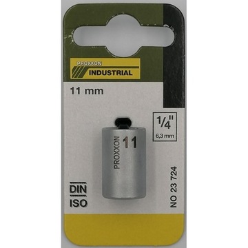 PROXXON 23724 nasadka 11 mm 1/4 cala stal CrV
