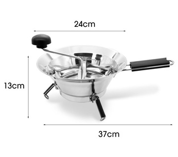 Толкатель для фруктов, томатов и овощей, 24 см, соковыжималка из нержавеющей стали