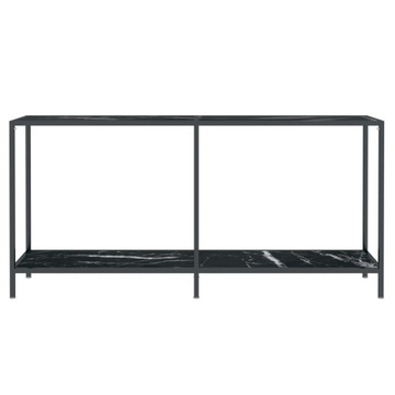 Консольный столик vidaXL Черный 160x35x75,5 см Закаленное стекло