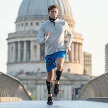 Компрессионные леггинсы для бега Reebok с поддержкой икр S