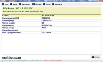 FIAT Alfa Romeo Lancia MULTIECUSCAN + VAG KKL OBD2