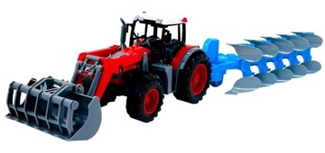 TRAKTOR Z MASZYNĄ PŁUG Z TUREM 49t