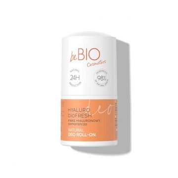 beBIO Naturalny dezodorant w kulce roll-on Hyaluro bioFresh 50 ml