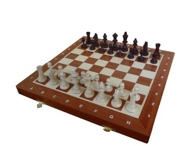 Szachy Magnetyczne model 140I - Intarsja