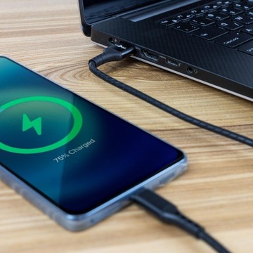 Кабель 1 м USB — USB-C БЫСТРАЯ ЗАРЯДКА 45 Вт МОЩНЫЙ 100 см