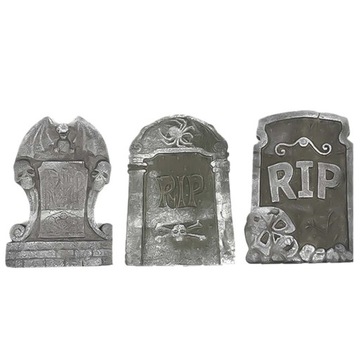 NAGROBEK Z PIANKI SYMULACYJNEJ HALLOWEEN 3 SZT.