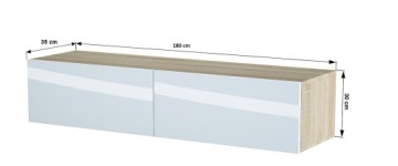 Висящий шкаф ZTV 180 см серой коврик