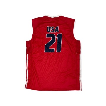США 12 Adidas VOLLEYBALL красное джерси XL