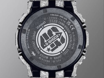 SREBRNY ZEGAREK CASIO G-SHOCK GMW-B5000PS -1ER FULL METAL 40TH Anniversary